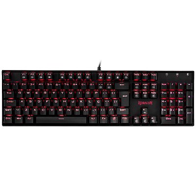 Teclado Mecânico Gamer Redragon Mitra K551, LED, Switch Redragon MK2 abnt2