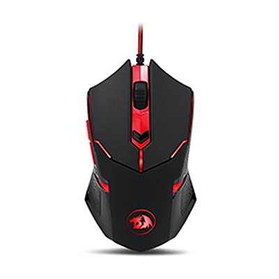 Mouse Gamer Redragon Centrophorus M601-3, 3200 DPI, 6 Botões, Led Red