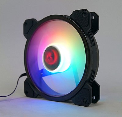 Kit fan com 3 unidades Redragon, RGB, 120mm, C/Controladora, GC-F009