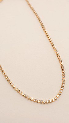 Gargantilha Choker Riviera Zircônia