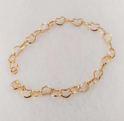 Pulseira Corações Vazados