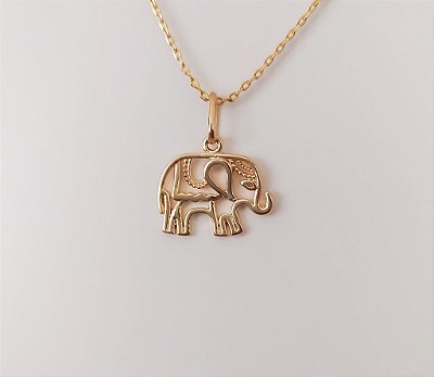PINGENTE ELEFANTE VAZADO