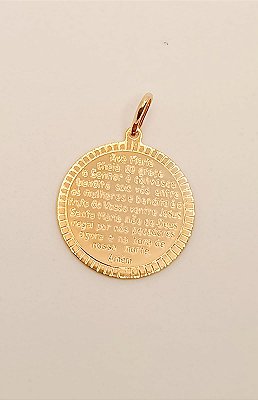 Pingente Medalha Ave Maria