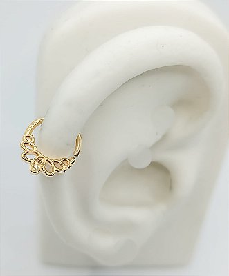 Brinco Piercing de Furo Folhas