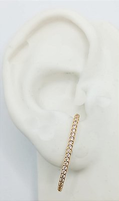 Brinco Ear Hook Cravejado