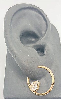 Brinco Argola Gota Lateral