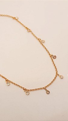 Gargantilha Choker Elos Pontos de Luz