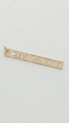 PINGENTE PLACA FÉ NA VIDA