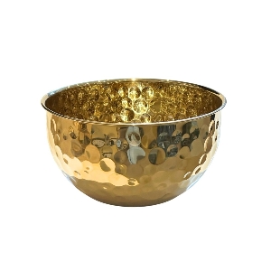 BOWL INOX MARTELADO DOURADO 22CM CX60
