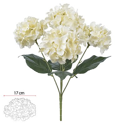 HORTENSIA X5 (CREME) 50cm
