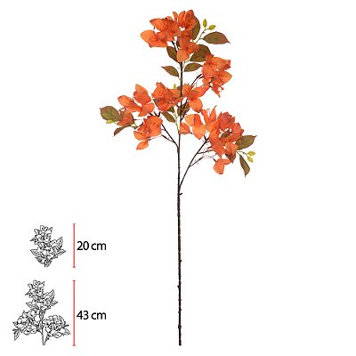BOUGAINVILLE (LARANJA OUTONO) 78cm