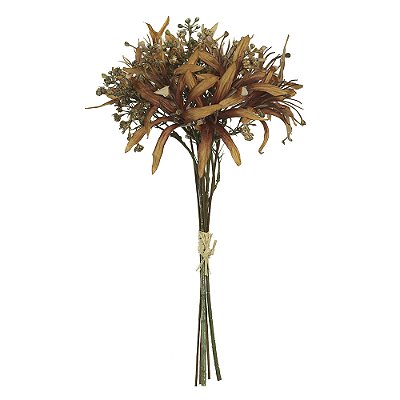 LIRIO RAMALHETE (OCRE OUTONO) 39cm