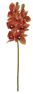 ORQUIDEA CYMBIDIUM REAL TOQUE (LARANJA) 67cm