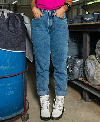 Calça Mom Vintage Média Basic - Alcance Jeans