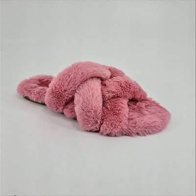 Chinelo Pantufa Dom Amazona Numeração Especial Rosa Jaspe 339