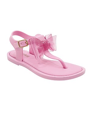 Sandália Infantil Plástica Menina Rosa Bebe Conforto 26009