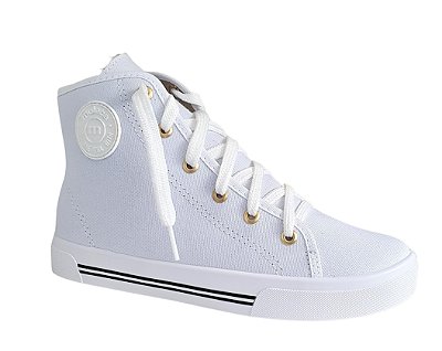 Tênis Cano Alto Feminino Moleca 5667.314 Branco