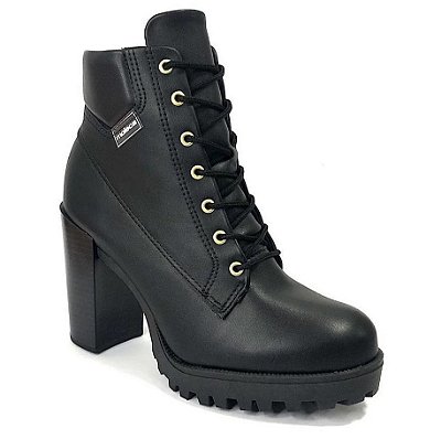 Bota Moleca Coturno Feminino Cano Curto 5325.119 Preto