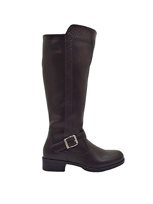 Bota Feminina Montaria Cano Longo Mooncity 72105 Marrom