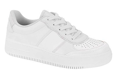 Tênis Vizzano Feminino Todo Branco Sola Alta Flatform 1389.102