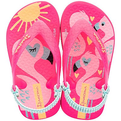 Chinelo Elastico Infantil Menina Ipanema Baby 25431 Rosa