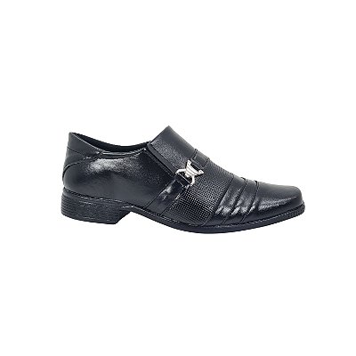 Sapato Masculino Social Casual Sem Cadarço 502 Preto