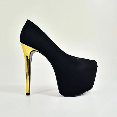 Scarpin Feminino Salto Alto Meia Pata Numeração Especial Thais