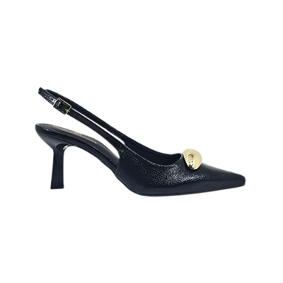 Slingback Feminino Salto Baixo Numeração Especial Donatela