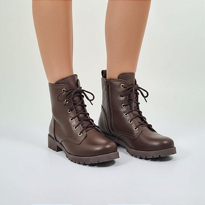 Coturno Feminino Couro Numeração Especial Grande Boot