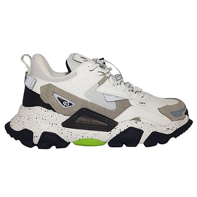 Tênis Unissex Qix Trek Branco Moda Sola Alta Casual