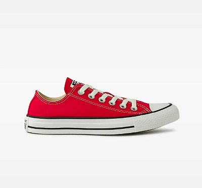 Tênis All Star Branco, Preto e Vermelho Tamanhos Grandes CT0003