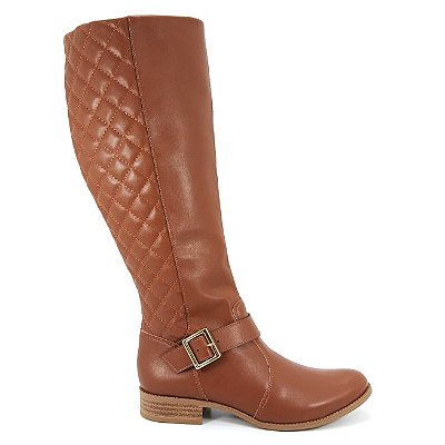 Bota Cano Longo Feminina Firezzi Preto e Marrom 260810