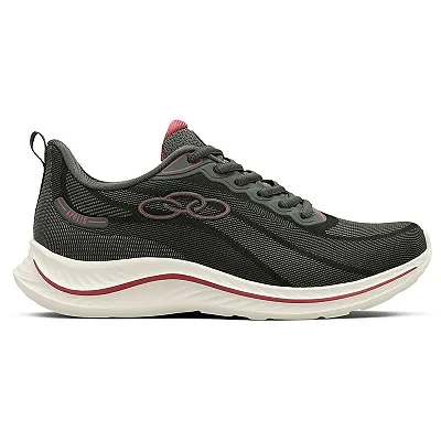 Tênis Feminino Olympikus Apolis Chumbo/Hibisco