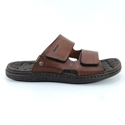Chinelo Pegada Masculino Em Couro 131283 Marrom