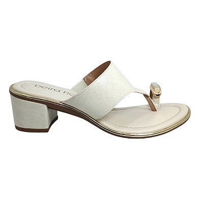 Tamanco Feminino Beira Rio 8379.271 Branco Off