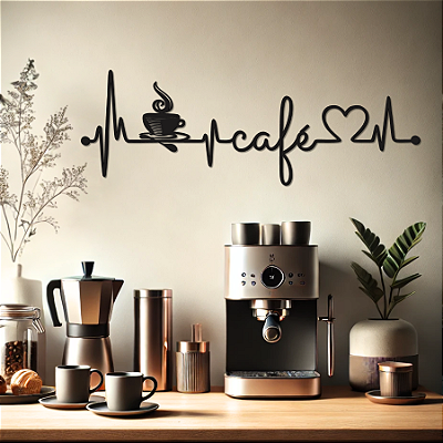 Escultura de Parede em MDF - Café e Cozinha | Cantinho Do Café - Batimentos