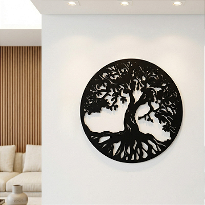 Mandala Árvore da Vida Galhos e Laços