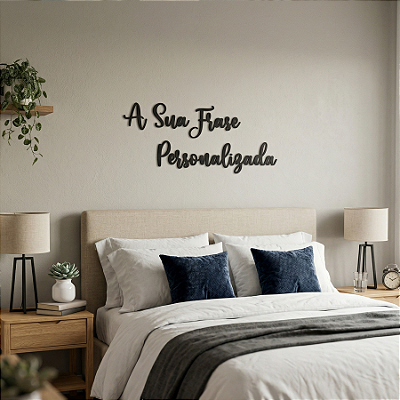 Frase de Parede Personalizada | Lettering em MDF Vazado