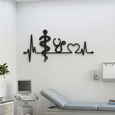Escultura de Parede em MDF – Profissões | Batimentos Medicina
