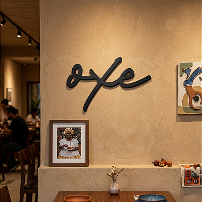 “Oxe” - Palavra de Parede em MDF Premium