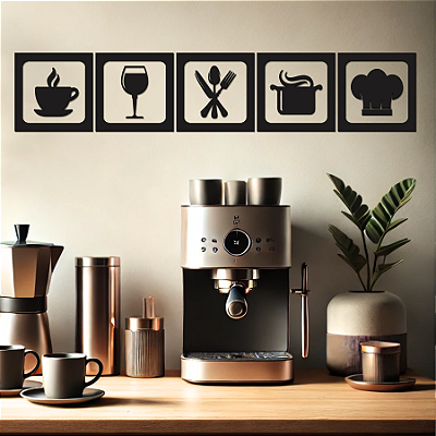 "Kit Cozinha" - Peça Decorativa em MDF Premium