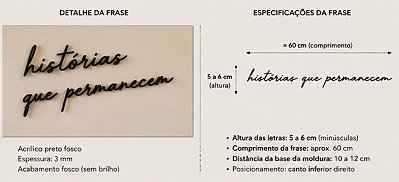 Escultura de Parede | Frase Personalizada