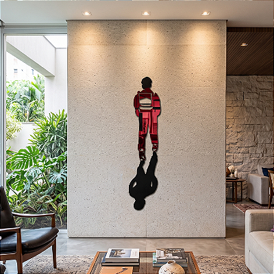 Escultura de Parede | Ayrton Senna Automobilismo - em MDF com Acrílico Espelhado