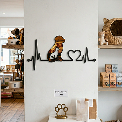 Escultura de Parede em MDF com Acrílico – Profissões | Batimentos PET Veterinária