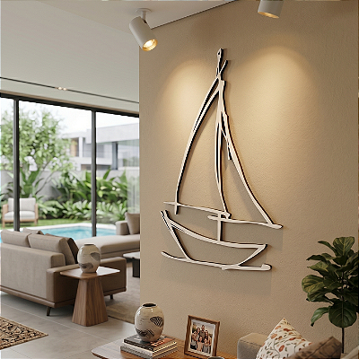 Maré do Infinito — Escultura de Parede em MDF