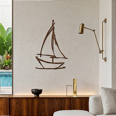Maré do Infinito — Escultura de Parede em MDF