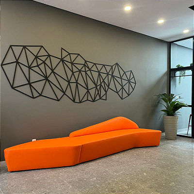 Escultura Abstrata Geométrica em MDF Premium – Entre Pontes e Silêncios