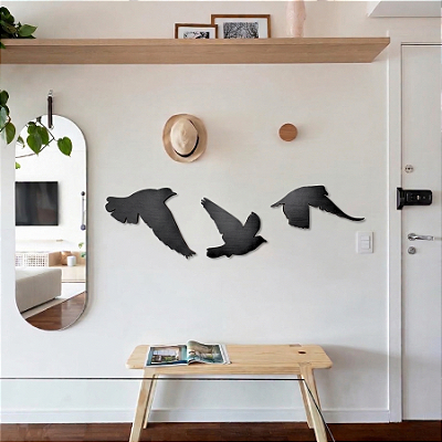 Escultura de Parede em MDF - Animais e Natureza | Almas em Migração