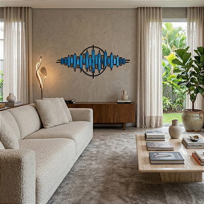 Contingência – Quadro Abstrato com Acrílico | Escultura de Parede em MDF