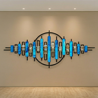 Contingência – Quadro Abstrato com Acrílico | Escultura de Parede em MDF